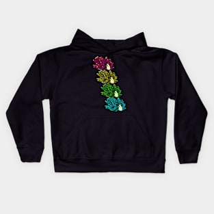 Sheep nudibranch (Costasiella kuroshimae) rainbow Kids Hoodie